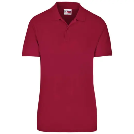 Mens Houston Stretch Golf Shirt Red Front